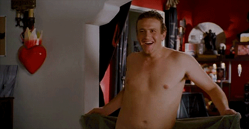 gif jason segel shimmy