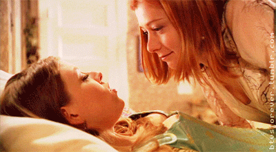 willow and tara buffy gif