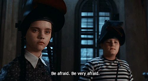 gif Addams family be very afraid