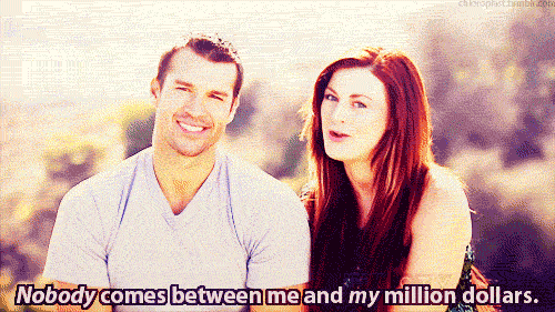 gif amazing race nobody comes between me and my million dollars