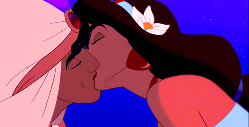 gif aladdin kiss