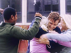 gif Doctor Who group hug