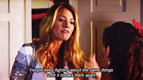 gif people keep fighting gossip girl