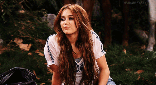 gif hannah montana smile