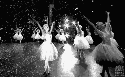 gif ballerinas in snow